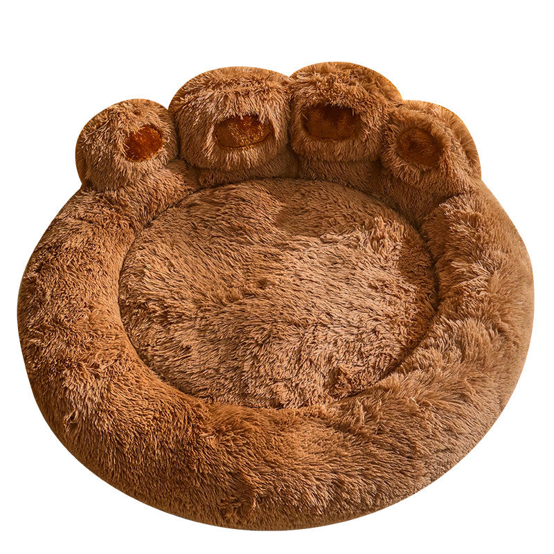 Large Fluffy Dog Bed - Winter Warmth Pet Sofa Basket for Dogs and Cats, Ideal Kennel Mat and Blanket Accessories