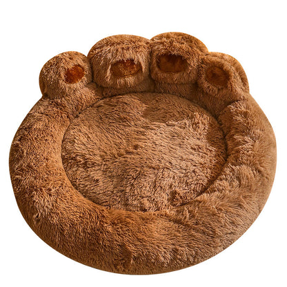 Large Fluffy Dog Bed - Winter Warmth Pet Sofa Basket for Dogs and Cats, Ideal Kennel Mat and Blanket Accessories