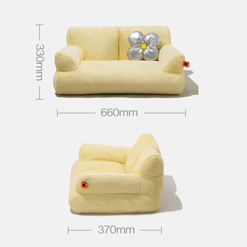 Luxury Plush Super Soft Pet Bed and Lounger for Cats and Dogs