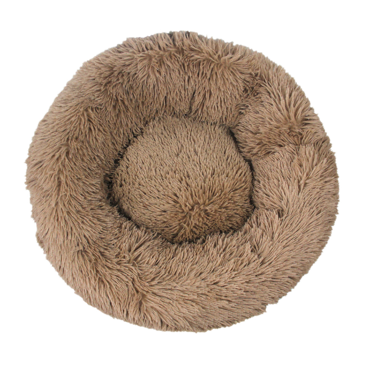 Luxurious Plush Donut Dog Bed - Warm, Soft, and Washable Pet Cushion for Dogs and Cats in Various Sizes