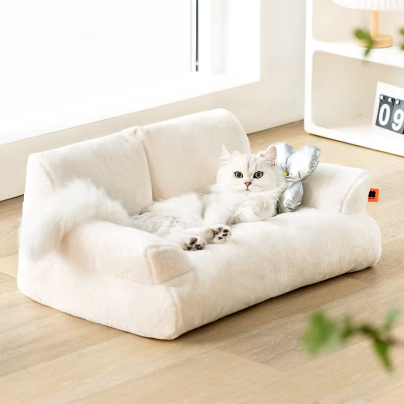 Luxury Plush Super Soft Pet Bed and Lounger for Cats and Dogs