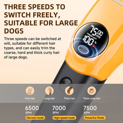 2026 New Hot-Selling Pet Dog Beauty Shaver Intelligent Digital Hair Clipper Cat and Dog Universal Pet Hair Clipper