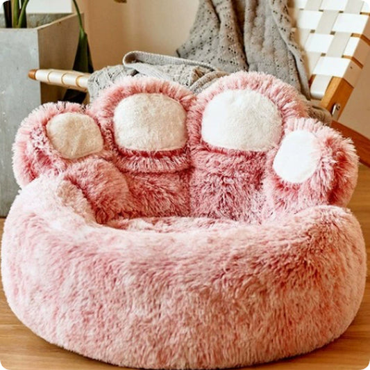 Large Fluffy Dog Bed - Winter Warmth Pet Sofa Basket for Dogs and Cats, Ideal Kennel Mat and Blanket Accessories