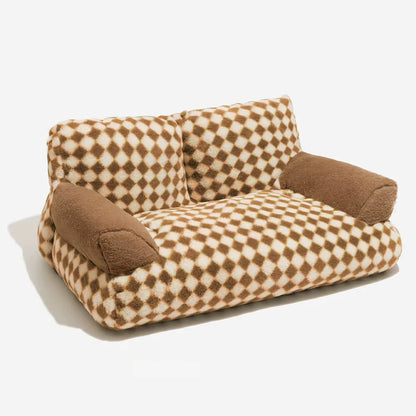 Luxury Plush Super Soft Pet Bed and Lounger for Cats and Dogs