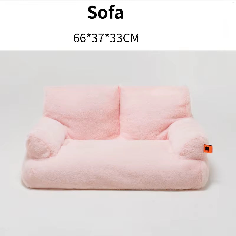 Luxury Plush Super Soft Pet Bed and Lounger for Cats and Dogs