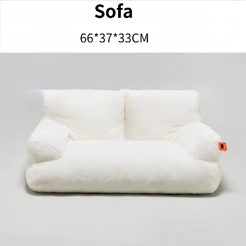 Luxury Plush Super Soft Pet Bed and Lounger for Cats and Dogs