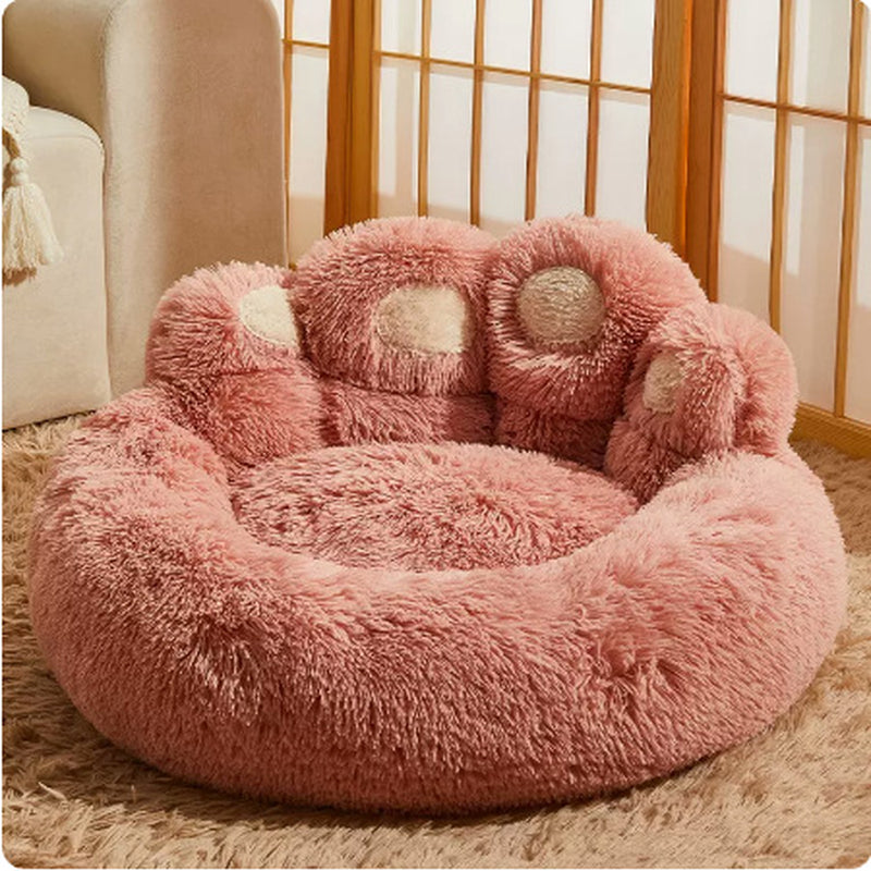 Large Fluffy Dog Bed - Winter Warmth Pet Sofa Basket for Dogs and Cats, Ideal Kennel Mat and Blanket Accessories