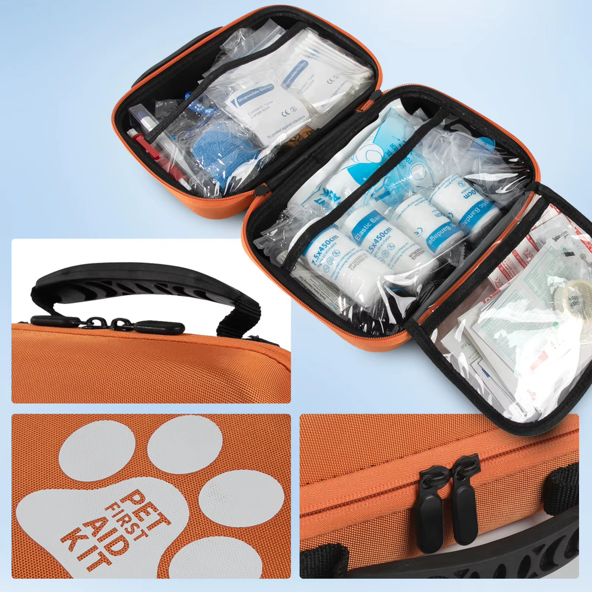 Best-Selling Customizable Portable Pet EVA Emergency Kit Cross-Border Small Animal First Aid Supplies for Dogs