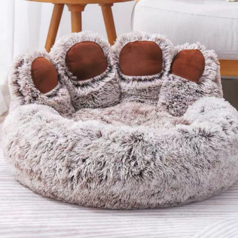 Large Fluffy Dog Bed - Winter Warmth Pet Sofa Basket for Dogs and Cats, Ideal Kennel Mat and Blanket Accessories